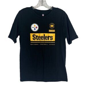 NFL Pittsburgh Steelers Tshirt Kids XL 18/20 Black AFC North Fanwear